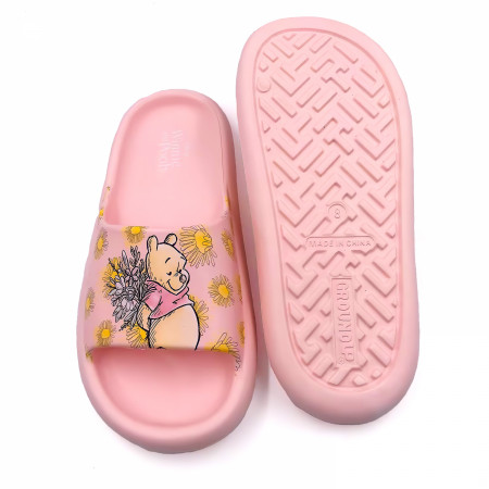 Winnie The Pooh Flowers for Eeyore Women's Flip Flop Cloud Comfort Slide Sandals